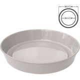 ToXA Saksı Tabağı 26.5cm Klasik Tabak No11 Tabak Beyaz Serinova Parlak Plastik Altlık
