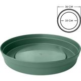 ToXA Saksı Tabağı 33cm Fulya Tabak No50 Tabak Yeşil Poliwork Plastik Altlık