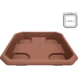 ToXA Serinova Hisar No5 Kahverengi Saksı Tabağı Altlığı Plastik Alt Tabak Su Haznesi Altlık 47CM - No3 47cm - Kiremit