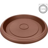 ToXA Villa Menekşe Damla Kemer Otantik Saksı Tabağı No6 Kahve 21CM Serinova Toxa Plastik Tabak - Kiremit
