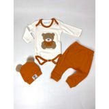 Toy Bear Bebek Takımı - Kahverengi - 3 - 6 Ay
