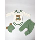 Toy Bear Bebek Takımı - Yeşil - 3 - 6 Ay