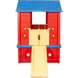 Toy Star Oyun Evi Iki Kapılı Kaydıraklı Büyük Ev - Premium Oyun Evi Kaydıraklı - Oyun Parkı - Çocuk Parkı - Kırmızı