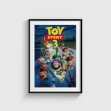 Toy Story 3 (2010) Film Posteri Tablo Çerçeveli Poster Duvar Dekorasyonu - 21 x 30 - Siyah Çerçeveli