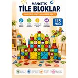 Toyaş 115 Parça Manyetik Blok Seti | Manyetik Yapı Oyuncağı | Stem Eğitici Oyuncak | 3 Yaş ve Üzeri