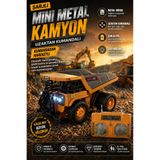 Toyaş 1:64 Mini R/C Uzaktan Kumandalı 2.4GHz Kamyon Seti Damperli Metal Oyuncak Kamyon (Şarjlı)