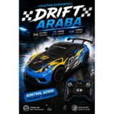 Toyaş 1:8 2.4 GHz Uzaktan Kumandalı Drift Araba Müzikli Korna Sesli LED Farlı 500 mAh Şarjlı RC Araba 47 CM