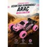 Toyaş 2.4 Ghz Uzaktan Kumandalı Off Road Arazi Aracı Yüksek Hızlı Şarjlı Drift Yapabilen Rc Oyuncak Araba Rtr - Pembe