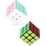 Toyaş 2 Adet Speed Cupe Rubik Küp Zeka Küpü 3x3 Hız Küpü,fidget Oyuncak Seyahat Zeka Oyunu Pastel Renk ve Klasik - Renkli