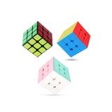 Toyaş 3 adet Speed Cupe Küp Zeka Küpü 3x3 Hız Küpü,Fidget Oyuncak Seyahat Zeka Oyunu