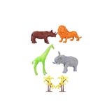 Toyaş 690 Toy Play 6 Parça Renkli Safari Hayvanları Figür Seti 13-16 Cm
