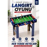 Toyaş Ahşap Ayaklı Langırt Oyunu Masaüstü Kullanım Özellikli 2 Kişilik Langırt Masası 81x43x78 cm