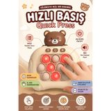 Toyaş Ayıcıklı Pop It Elektronik Hızlı Basma Konsolu- Eğitici Çocuk Oyuncağı - 4 Modlu Zeka Geliştirici