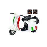 Toyaş Çek Bırak 1:14 Die-Cast Clasic Metal Motosiklet Scooter Vintage Beyaz Hediyelik Araçlar Oyuncak Moto