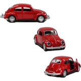 Toyaş Vosvos Beetle Çek Bırak Metal Oyuncak Araba 12 cm Kırmızı