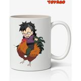 Toyaso Demon Slayer Genya Shinazugawa Anime Temalı Beyaz Kupa Bardak Sevgiliye Arkadaşa Hediye - 010 - Beyaz