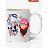 Toyaso Itadori Yuji & Mahito - Jujutsu Kaisen Anime Temalı Beyaz Kupa Bardak Sevgiliye Arkadaşa Hediye - 010 - Beyaz