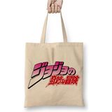 Toyaso Jojo No Kimyou Na Bouken Jojo's Bizarre Adventure Bez Çanta Uzun Saplı Alışveriş Çantası - 34*40 cm - 001-Beyaz
