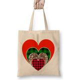 Toyaso Love Hearts Leopard Print And Buffalo Plaid Love Valentines Day Love Bez Çanta - 34x40 - 001 - Beyaz