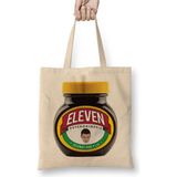 Toyaso Stranger Things Eleven Marmite Beyaz Bez Çanta Uzun Saplı Alışveriş Çantası Plaj Çantası - 001 - Beyaz