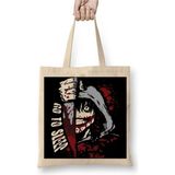 Toyaso Tokyo Ghoul Kaneki Jeff The Killer - Go To Sleep Beyaz Bez Çanta Uzun Saplı Alışveriş Çantası - 001 - Beyaz