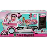 Toychick Lol Sürpriz Omg Glamper Moda Karavan 4 In 1 Bebek Oyun Seti 55+ Sürpriz-Mobilyalı-Işıklı Havuzlu