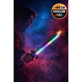 Toyfest 1 Adet 44 cm Şarjlı Rgb Işıklı Oyuncak Kılıç Kıvılcım Efektli Sesli +14 Yaş - Renkli