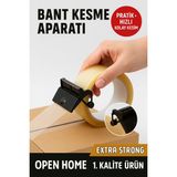 Toyfest 1 Adet Metal Dişli Bant Kesme Aparatı • 50 mm Uyumlu • Dayanıklı ve Pratik Kullanım - Şeffaf