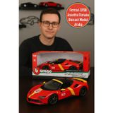 Toyfest 1:18 Ferrari SF90 Assetto Fiorano Lisanslı Diecast Metal Açılır Kapılı Koleksiyon Model Araba Ekstra