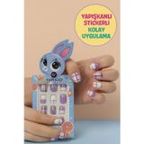 TOYFEST 12 li Yapışkan Stickerlı Çocuk Takma Tırnak Oyuncak Seti - 5 - 14 Yaş Arası - Model 15