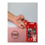 TOYFEST 12 Li Yapışkan Stickerlı Çocuk Takma Tırnak Oyuncak Seti - 5 - 14 Yaş Arası - Model 4