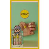 TOYFEST 12 li Yapışkan Stickerlı Renkli Baskılı Çocuk Takma Tırnak Oyuncak Seti - 5- 14 Yaş Arası - Model 21