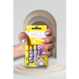 TOYFEST 12 li Yapışkan Stickerlı Renkli Baskılı Çocuk Takma Tırnak Oyuncak Seti - 5- 14 Yaş Arası - Model 48