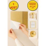 Toyfest 1’li Kendinden Yapışkanlı Gold Ayna Mozaik Disco Sticker Duvar Çerçeve Eşya Dekoratif Kaplama 30x30