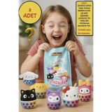 Toyfest 2 ADET Sürpriz Squishmallows Mystery Squad Hello Kitty ve Arkadaşları Temalı Sürpriz Paket - 13 CM