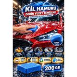 Toyfest 200 gr Oto Kil Hamuru Mavi Kaporta Temizleme Kili Araç Boya Yüzeyi Zift Reçine Pasta Cila Öncesi Bkm - Standart