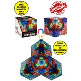 TOYFEST 3 Boyutlu Stress Giderici Manyetik Geometrik Mozaikli Mıknatıslı Akıl Zeka Rübik Küp - Renkli - 2