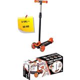 TOYFEST 3 Tekerlekli Işıklı Scooter Turuncu Renk - 3 Yaş +