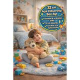 TOYFEST 32 cm Açık Kahverengi Pelüş Oyuncak Boz Ayı Büyük Boy Yumuşak Ayıcık CE Sertifikalı Uyku Arkadaşı SLY-446739ACIKKAHVE