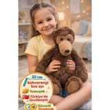 TOYFEST 32 cm Kahverengi Pelüş Oyuncak Boz Ayı Büyük Boy Yumuşak Ayıcık CE Sertifikalı Uyku Arkadaşı SLY-446739
