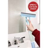 Toyfest 4’ü 1 Arada Spreyli Cam Silme Aparatı – Çekçekli Camsil, Fırçalı Pencere & Ayna Temizleyici - 0 - 200 ml - Gri