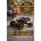 Toyfest 4x4 Kumandalı Rock Crawler 1:12 Off Road Araba 2.4ghz Şarjlı Uzaktan Kontrollü Jeep - Siyah