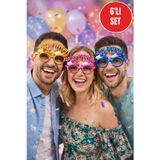 Toyfest 6’lı Happy Birthday Cupcake Parti Gözlüğü – Doğum Günü Eğlenceli Fotoğraf Aksesuarı