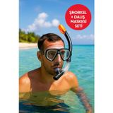 TOYFEST AquaPro Şnorkel + Maske Seti - Havuz-Deniz Maske ve Şnorkel Set + 14 Yaş