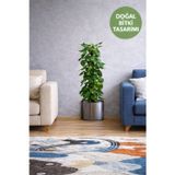 Toyfest Bitki Tasarımlı Duvar Sticker 90x30 cm – Saksılı Yeşil Yapraklı Dekoratif Duvar Süsü