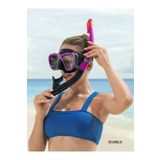 TOYFEST Blacksea Şnorkel Set Dalış Maskesi Deniz Havuz Yüzücü Gözlüğü Gözlük Maske - Mor - (14 Yaş Üstü )