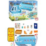Toyfest Blueyplus 3ü1 Arada Dönüşen Uçak Tatil Seti Sesli Işıklı Figürlü 25 Ses Oyun Macera Çocuk Eğlence Se