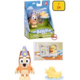 Toyfest Blueyplus Party Aksesuarlı Tek Figür Seti Hayal Gücü Geliştirici Rol Yapma Oyuncağı - 7 cm