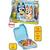 Toyfest Blueyplus Taşınabilir Oyun Seti Delüks Taşıma Çantası 8 Figür Katlanır Oyun Alanı