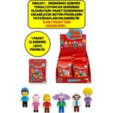 Toyfest Blx Yapı Blok Parçalı Kral Şakir Çizgi Film Figür Karekterleri Sürpriz Paket - 1 Paket (2 Figür) S00001616 - Renkli